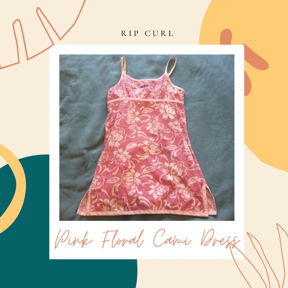 Rip Curl Baby Pink Floral Cami Sundress